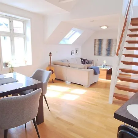 Penthouse With Panoramic Fjord Views - Private Terrace In Center