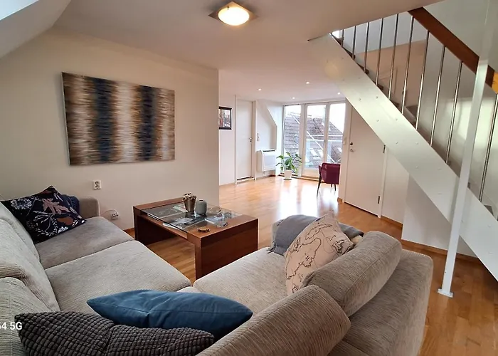 Penthouse With Panoramic Fjord Views - Private Terrace In Bergen Center Bergen