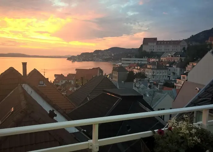 Penthouse With Panoramic Fjord Views - Private Terrace In Bergen Center * Bergen