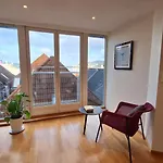 Penthouse With Panoramic Fjord Views - Private Terrace In Bergen Center *