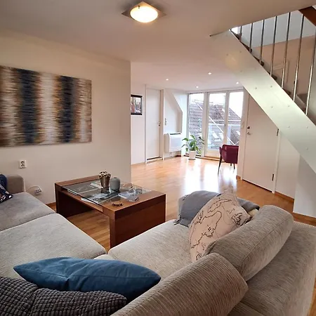 Penthouse With Panoramic Fjord Views - Private Terrace In Bergen Center Bergen